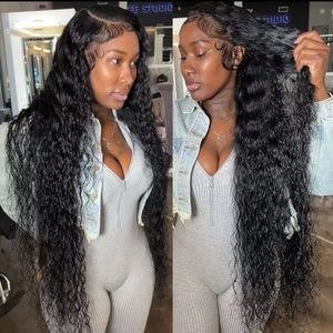 - 💕 36” Water Wave Lace Front Wig Hd Lace Brazilian Wigs For Women Human Hair